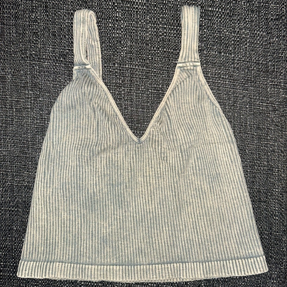 Free People Ribbed Crop Tank